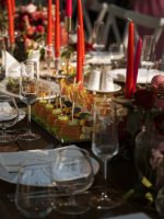 high-angle-wedding-table-arrangement